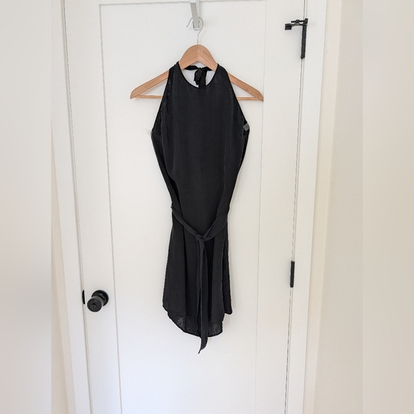 Zara Black Backless Halter Dress (XL) - Picture 2 of 4